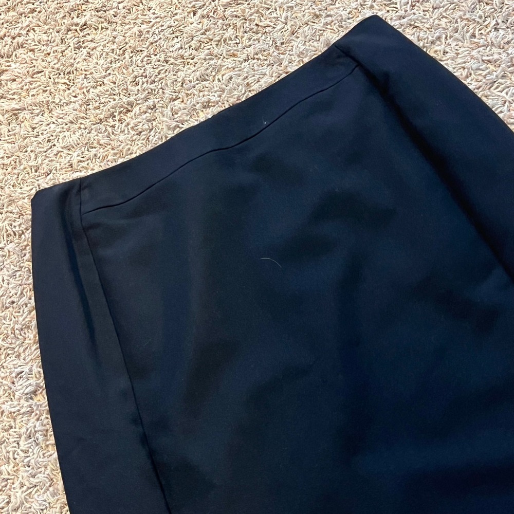 Worthington Petite Black Pencil‎ Skirt Size 12P Career Office Wear Knee Length
